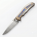 M390 titanium alloy outdoor folding knife with multi-functional peeling and cutting