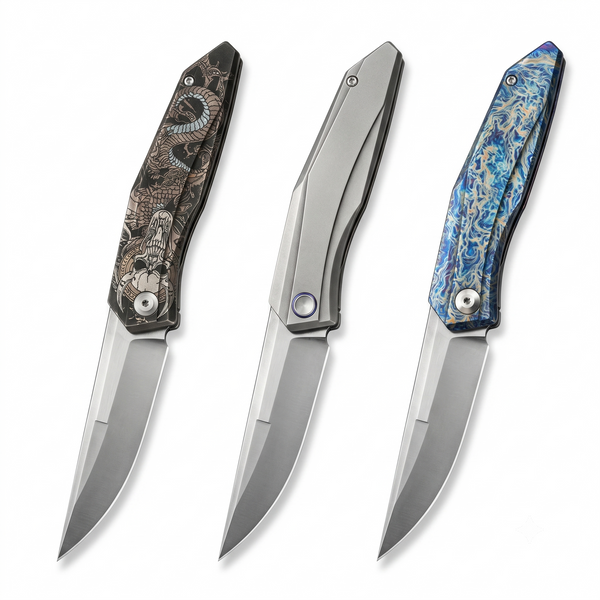 tc4 titanium alloy M390 portable EDC folding knife