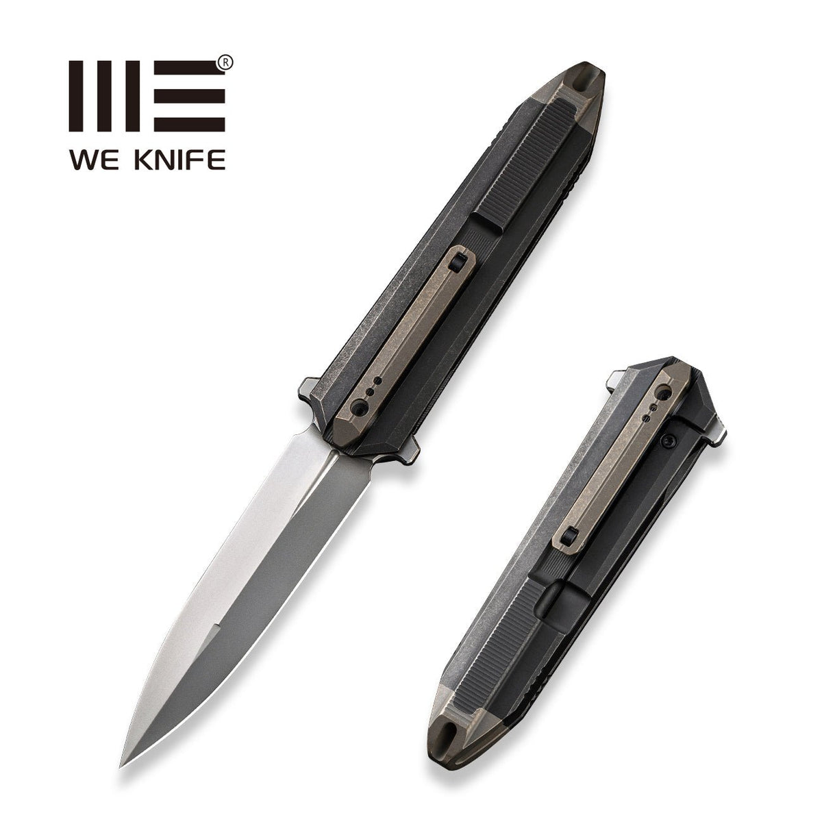 WEKNIFE Diatomic Flipper Knife Titanium Handle (3.78" CPM 20CV Blade) WE22032-3