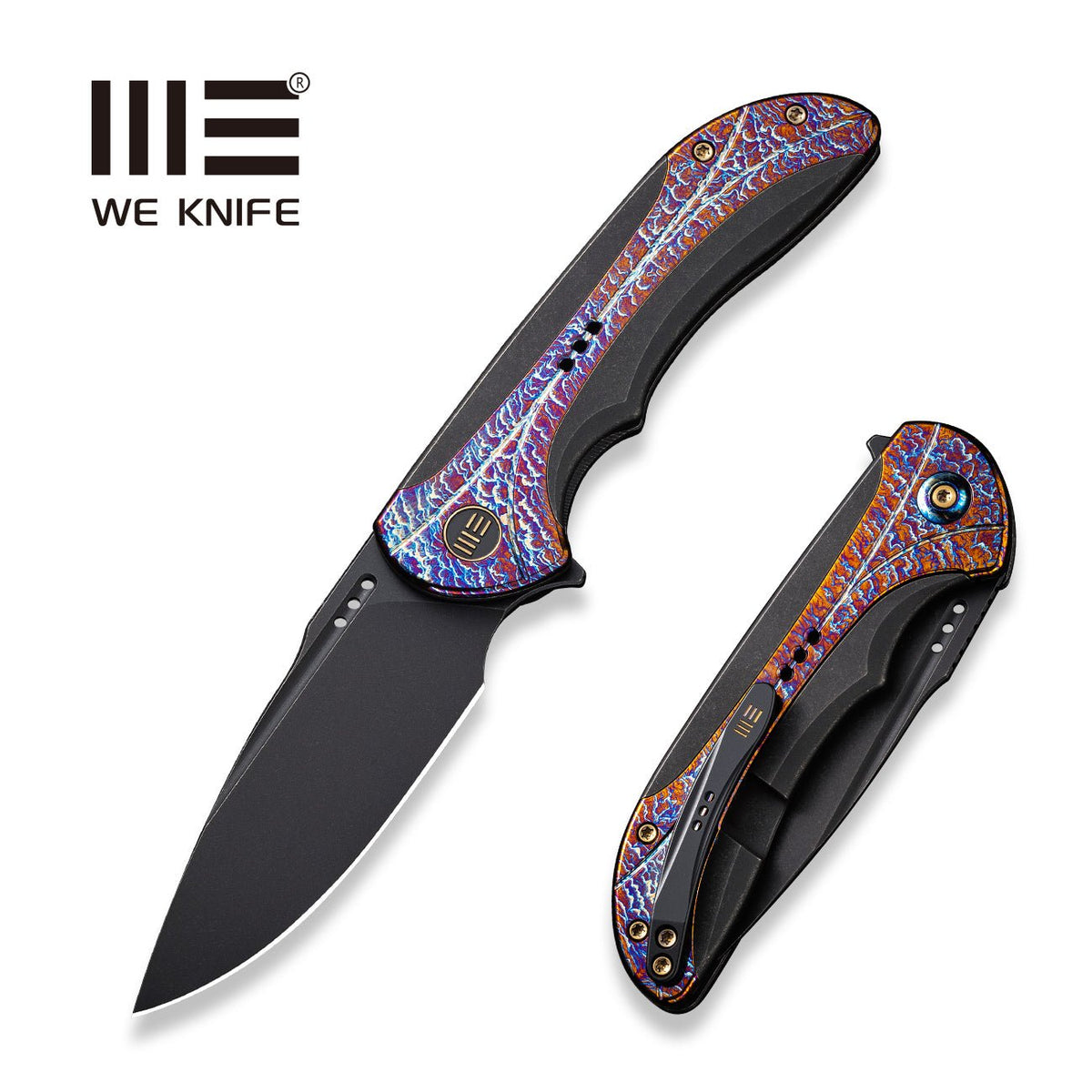 WEKNIFE Equivik Flipper Knife Titanium Handle (3.48" CPM 20CV Blade) WE23020-2