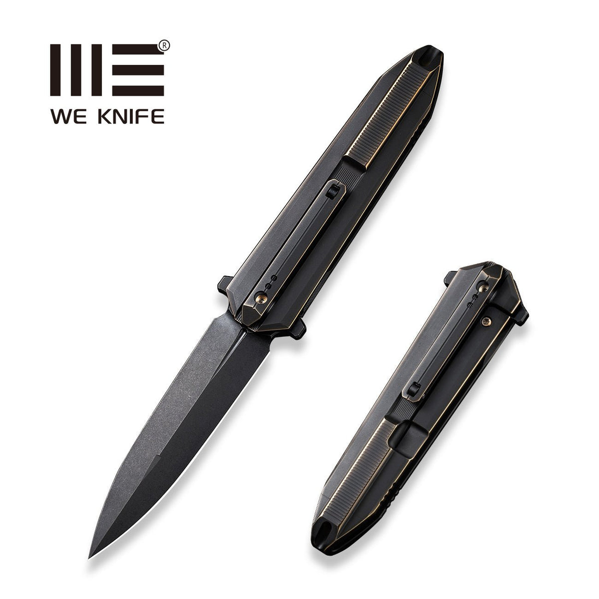 WEKNIFE Diatomic Flipper Knife Titanium Handle (3.78" CPM 20CV Blade) WE22032-1