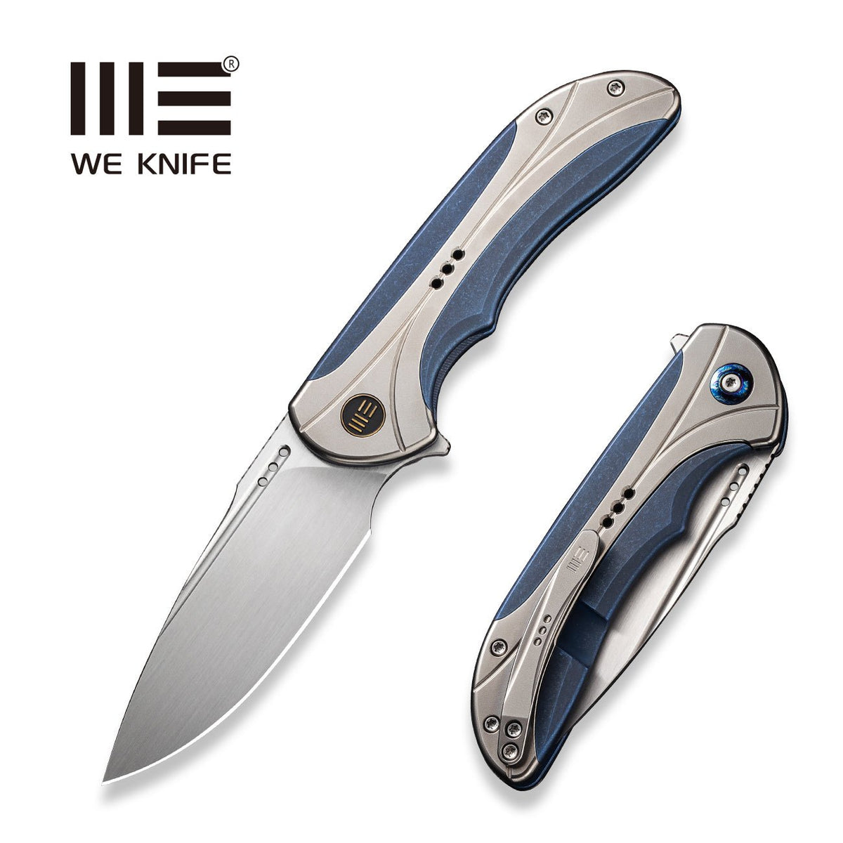 WEKNIFE Equivik Flipper Knife Titanium Handle (3.48" CPM 20CV Blade) WE23020-3